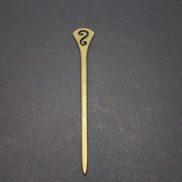 BRONZE hair accessory chopstick bun holder - Picture 6 of 6